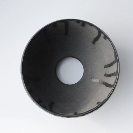 <ceramic pot ＞ SHARP EDGE  Matt Black type+drip_B03
