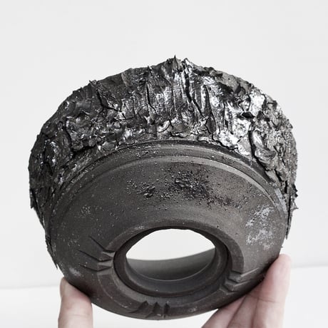 ＜ceramic pot ＞ SHARK_Metallic type_W1