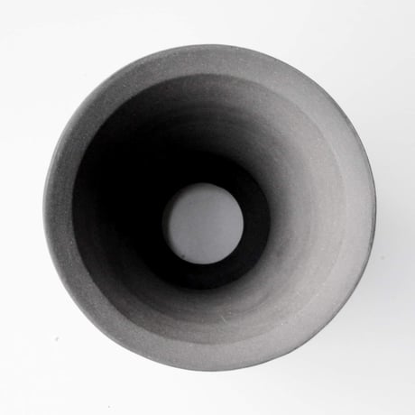 ＜ceramic pot ＞LOOP  Matt Black type_GJ05