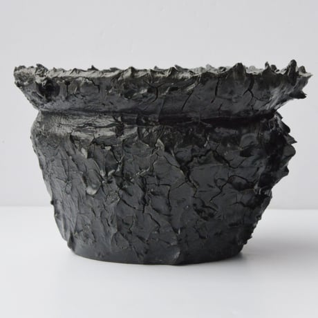 ＜ceramic pot ＞ SHARK  Matt Black type  SD