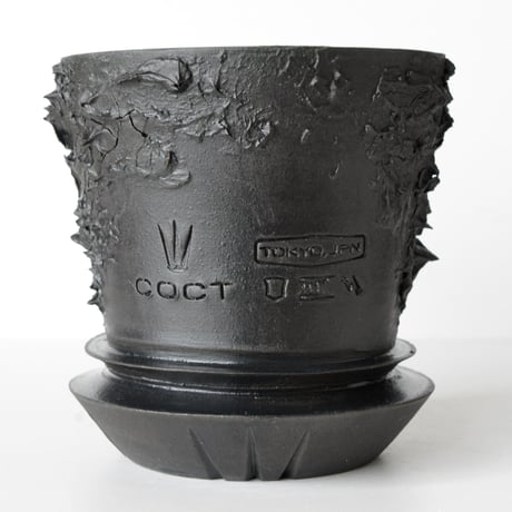 ＜ceramic pot ＞√ROOT   MattBlack type_XK02