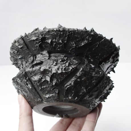 ＜ceramic pot＞  √ ROOT Matt Black type +Drip_0A2