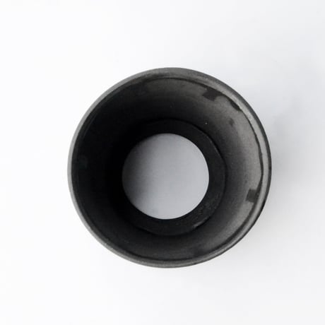 <ceramic pot ＞ LOOP  Matt Black L04