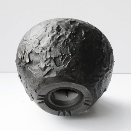 ＜ceramic pot ＞ INFLUX  Matt Black type I01