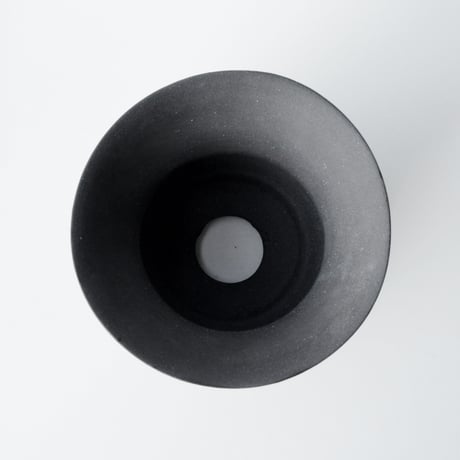＜ceramic pot＞SHARP EDGE Matt Black type_TD05