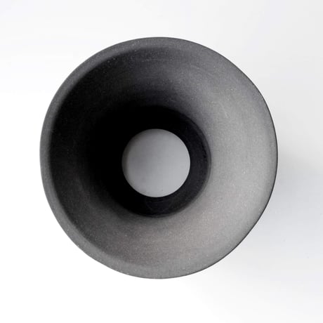 ＜ceramic pot ＞LOOP  Matt Black type_CA02