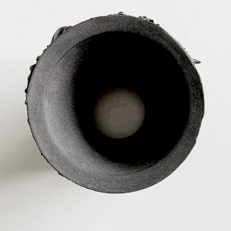 ＜ceramic pot ＞√ROOT   MattBlack type_YJ04