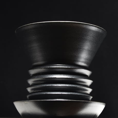 ＜ceramic pot ＞PENETRATOR    Matt Black type_MK02
