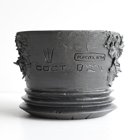 ＜ceramic pot ＞√ROOT   MattBlack type_PMK09