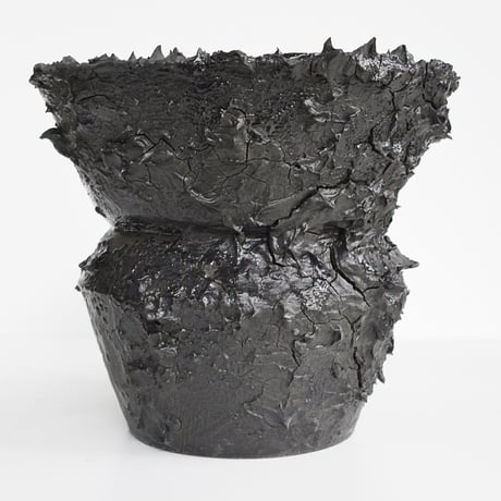 ＜ceramic pot ＞SHARK MattBlack type_XT08
