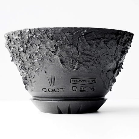 ＜ceramic pot ＞√ROOT   MattBlack type__LF09