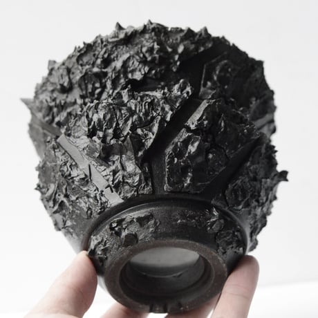 ＜ceramic pot＞  √ ROOT Matt Black type +Drip_Z2
