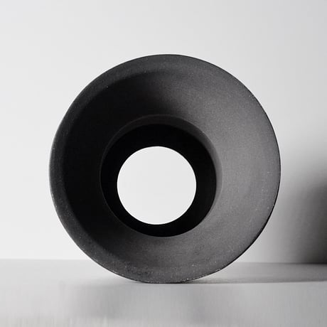 ＜ceramic pot ＞LOOP  Matt Black type_MK015