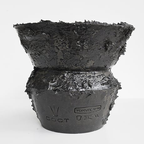 ＜ceramic pot ＞SHARK MattBlack type_XT08