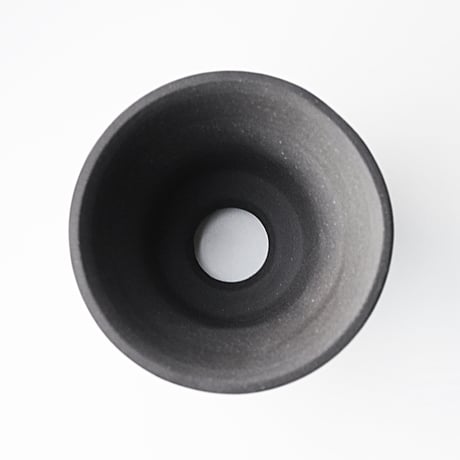＜ceramic pot ＞ LOOP Matt Black type+drip_PH_06