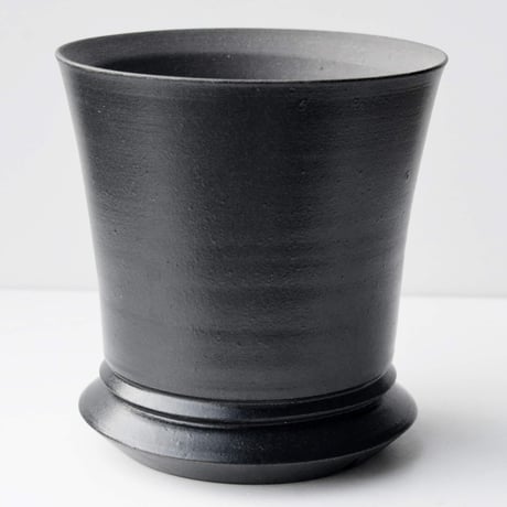 ＜ceramic pot ＞LOOP  Matt Black type_LF010