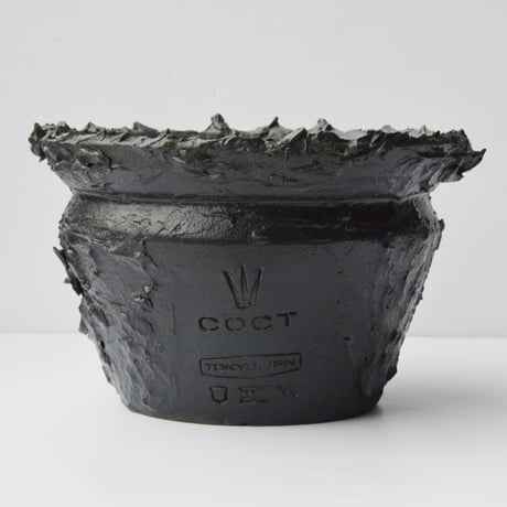＜ceramic pot ＞ SHARK  Matt Black type  SD