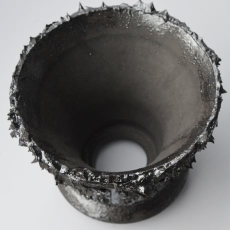 ＜ceramic pot ＞THUNDER   Metallic type  030