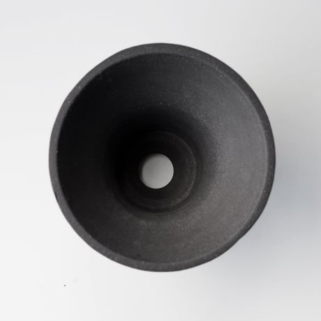 ＜ceramic pot ＞PENETRATOR    Matt Black type_MO03