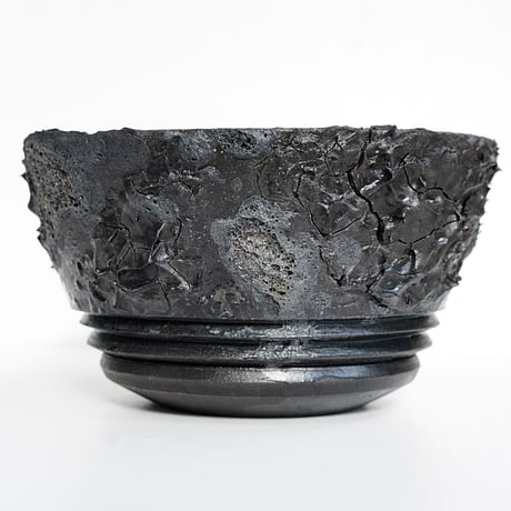 <ceramic pot ＞ SHARK  Matt Black type+drip_ZR_06