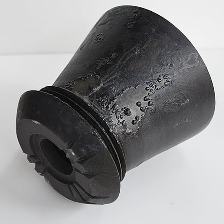 ＜ceramic pot ＞ GRAFFITI  Matt Black type_GA02