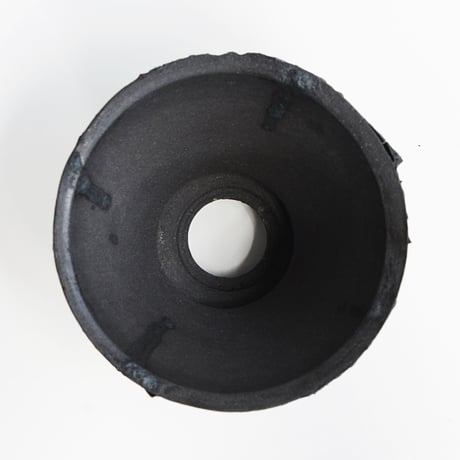 <ceramic pot ＞ SHARK  Matt Black type+drip_ZR_03