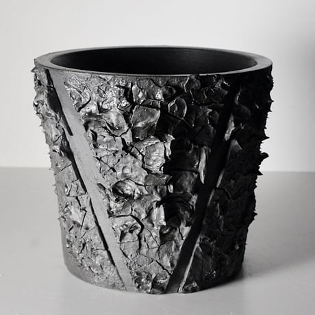 ＜ceramic pot ＞√ROOT   MattBlack type__MK_07