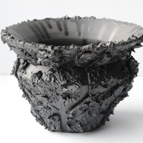 ＜ceramic pot＞  √ ROOT Matt Black type +Drip