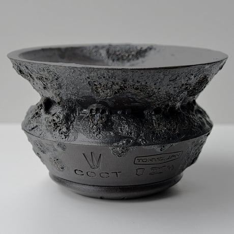 ＜ceramic pot ＞ GRAFFITI  Matt Black type_GB03