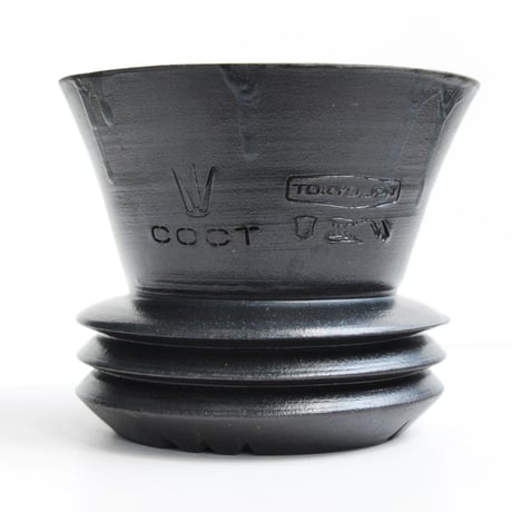 <ceramic pot ＞ SHARP EDGE  Matt Black type+drip_ZR_01