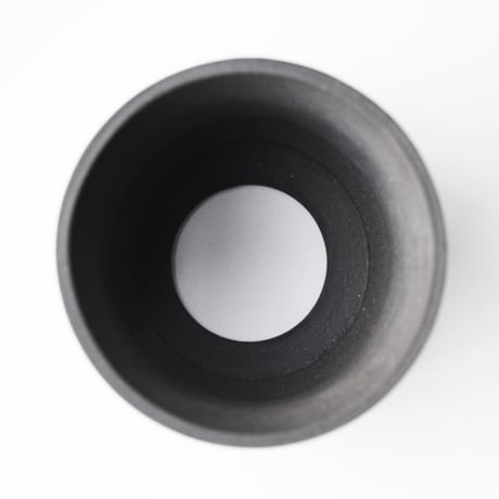 ＜ceramic pot ＞ SHARP EDGE  Matt Black type+drip_PH_02