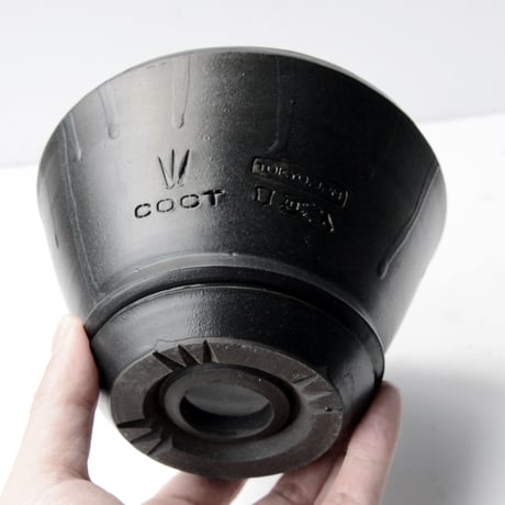 <ceramic pot ＞ SHARP EDGE  Matt Black type+drip_SH_J