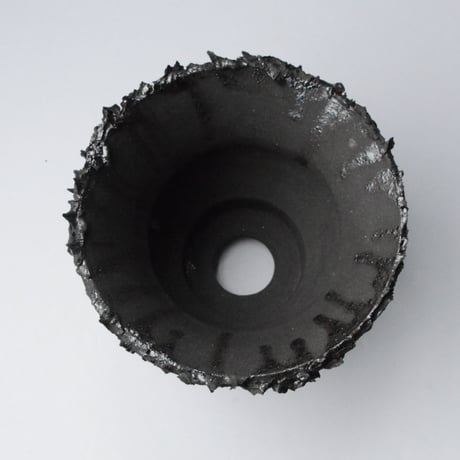 ＜ceramic pot ＞√ROOT   Metallic type +drip+Secret logo_B2
