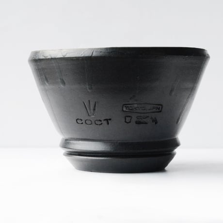 <ceramic pot ＞ SHARP EDGE  Matt Black type+drip_SH_J