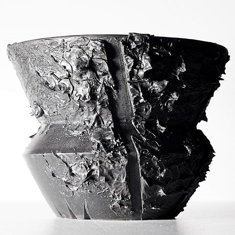 ＜ceramic pot ＞√ROOT   MattBlack type__LF02