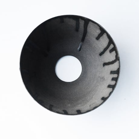 <ceramic pot ＞ SHARP EDGE  Matt Black type+drip_B01