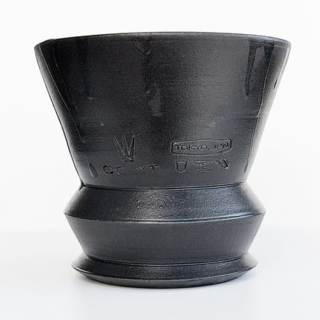 ＜ceramic pot＞SHARP EDGE Matt Black type_KL012