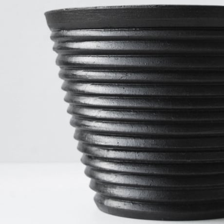 ＜ceramic pot ＞PENETRATOR  MattBlack type_B