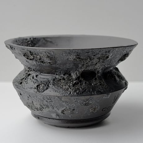 ＜ceramic pot ＞ GRAFFITI  Matt Black type_GB03