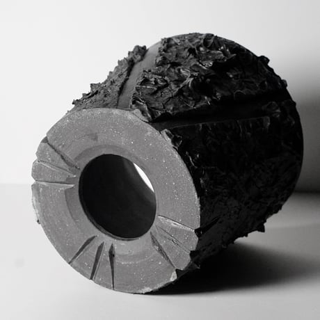 ＜ceramic pot ＞√ROOT   MattBlack type__MK_07