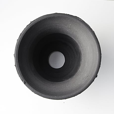 ＜ceramic pot ＞ SHARK  Matt Black type_PH07