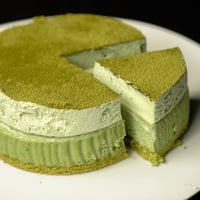 八女茶を使った抹茶のちーずけーき