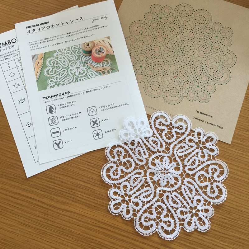 Atelier de Monde #2】イタリアのカントゥレース [Cantù lace d