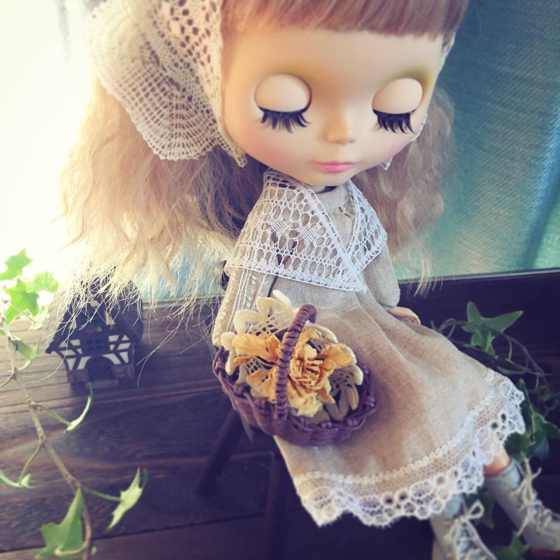 Lace for Doll #1】ドールのための三角スカーフ [Torchon Triang Lace for Doll #1】ドールのための三角スカーフ [Torchon Triang