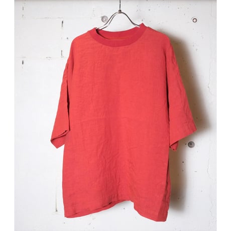 HARVESTY ハーベスティー "FRENCH LINEN S/S PULL OVER"フレンチリネンプルオーバー