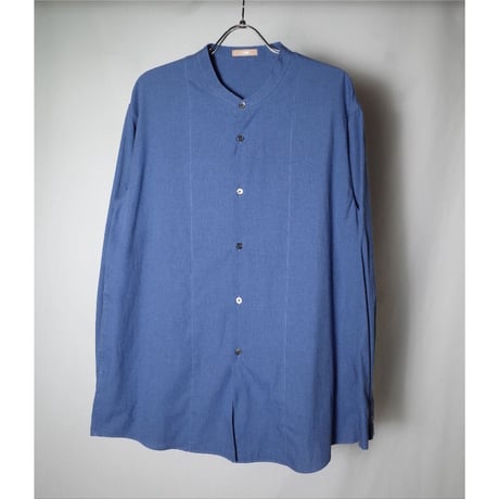 LAMOND ラモンド "BAND COLLAR CHAMBRAY SHIRTS JACKET"バンドカラーシャンブレーシャツ