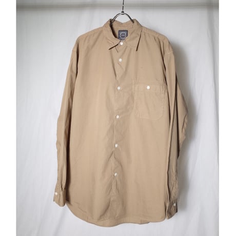 hobo ホーボー "ARTISAN L/S SHIRT COTTON BROAD MATCHA DYED"
