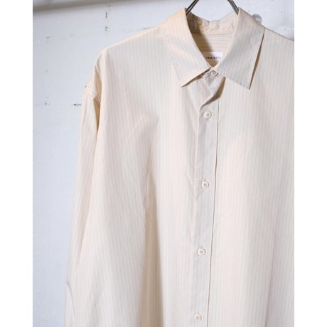 PERS PROJECTS パースプロジェクト "HENRIK L/S R.C SHIRTS “pin stripe”"