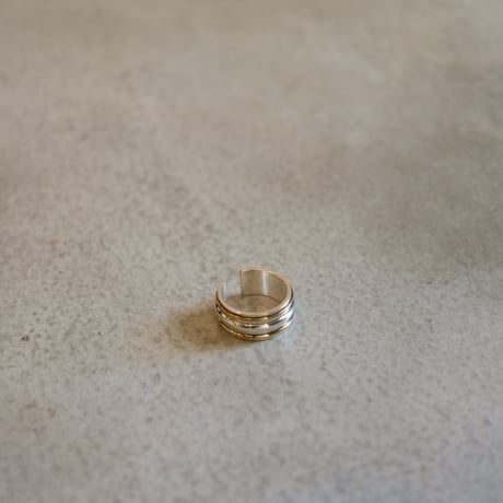hobo ホーボー "STRAIGHT LINE RING 925 SILVER with BRASS"