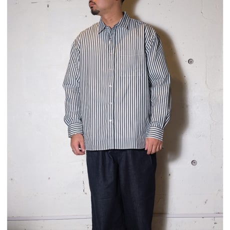 UNIVERSAL PRODUCTS ユニバーサルプロダクツ "Tomas Mason Stripe L/S Regular Shirts"